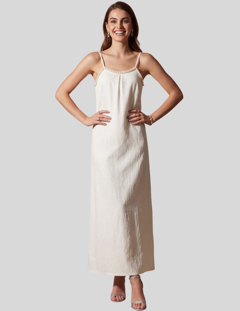 Vestido largo largo casual vestido largo satinado mujer para mujer 6
