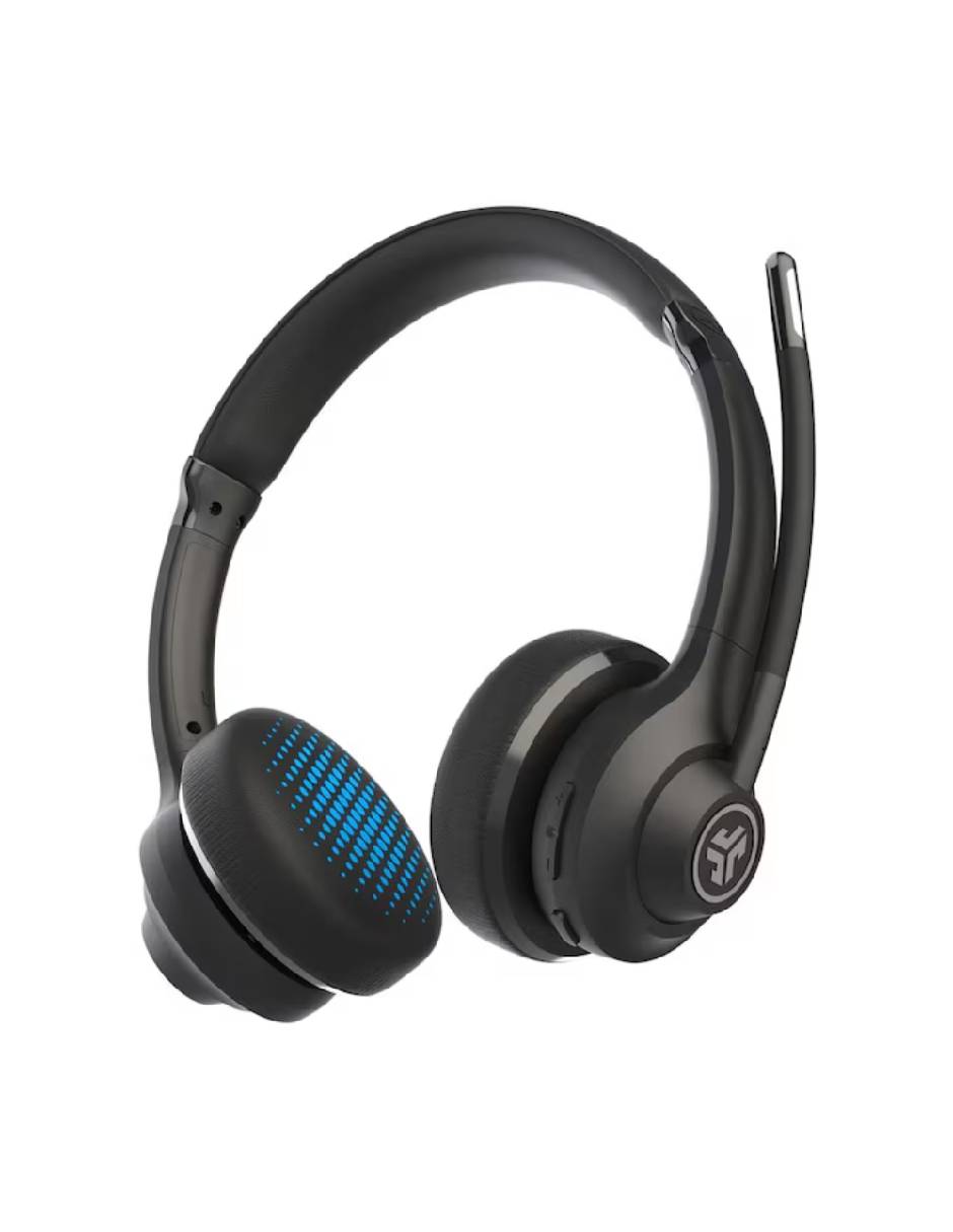 Audífonos over-ear jlab go work wireless office headset alámbrica e inalámbrica con cancelación de ruido