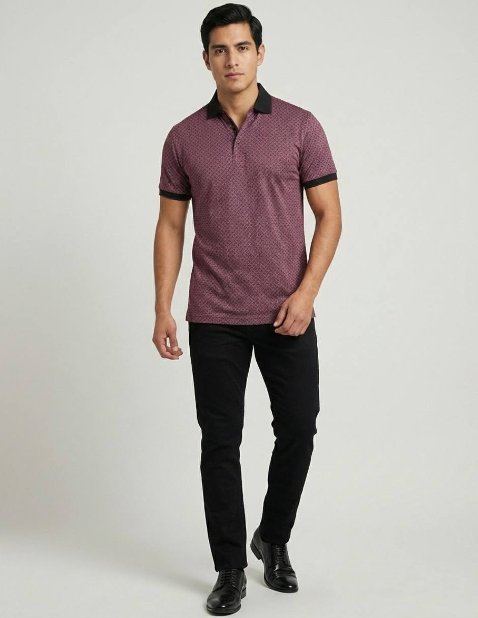 Playera pavini cuello polo para hombre 3