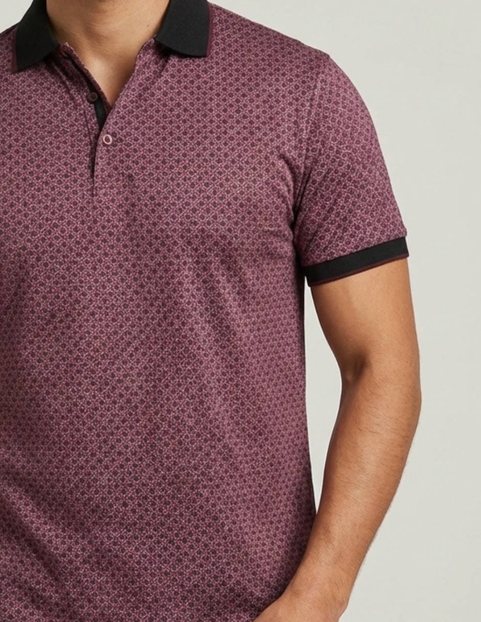 Playera pavini cuello polo para hombre 4