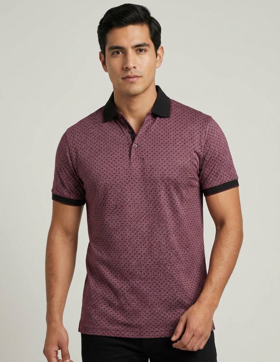 Playera pavini cuello polo para hombre 1