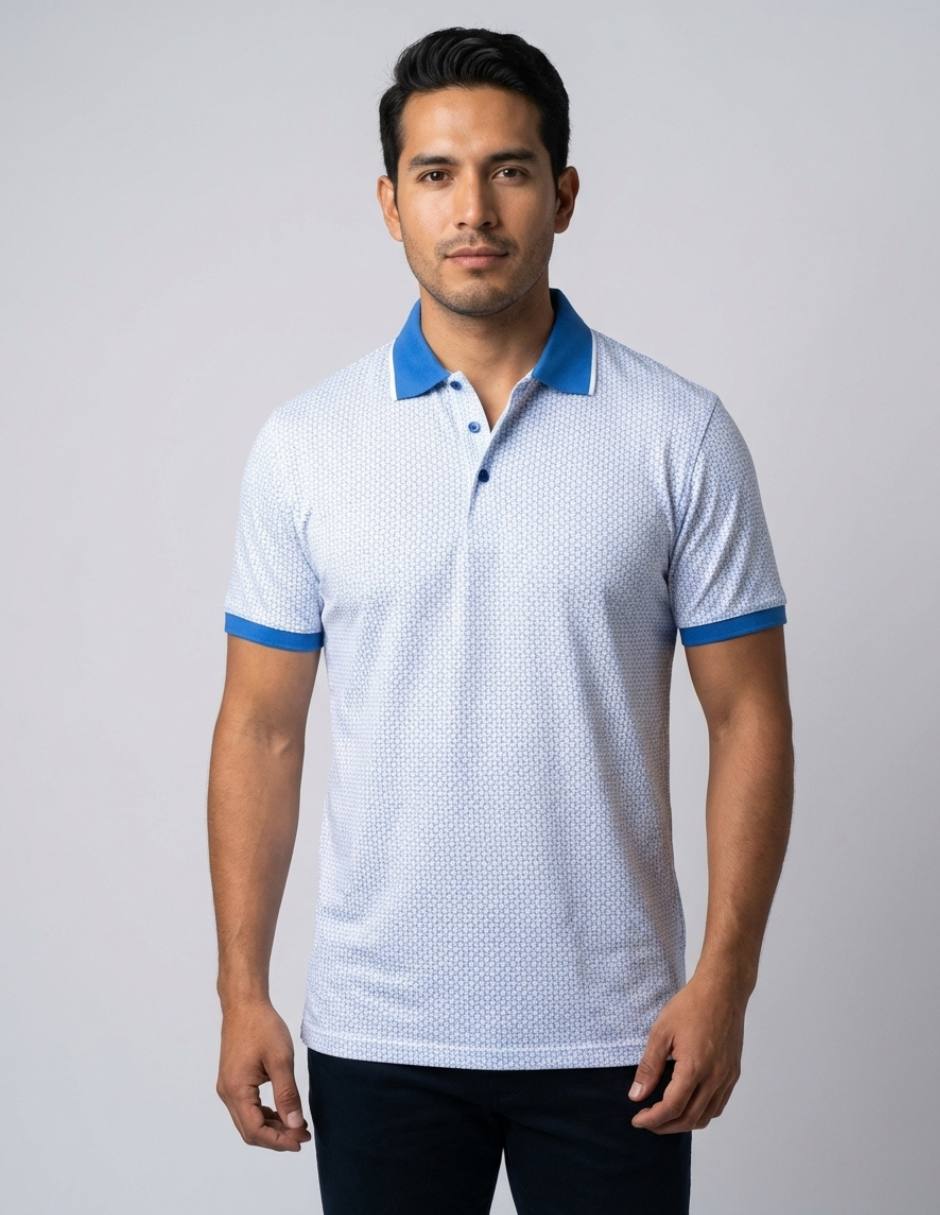 Playera pavini cuello polo para hombre