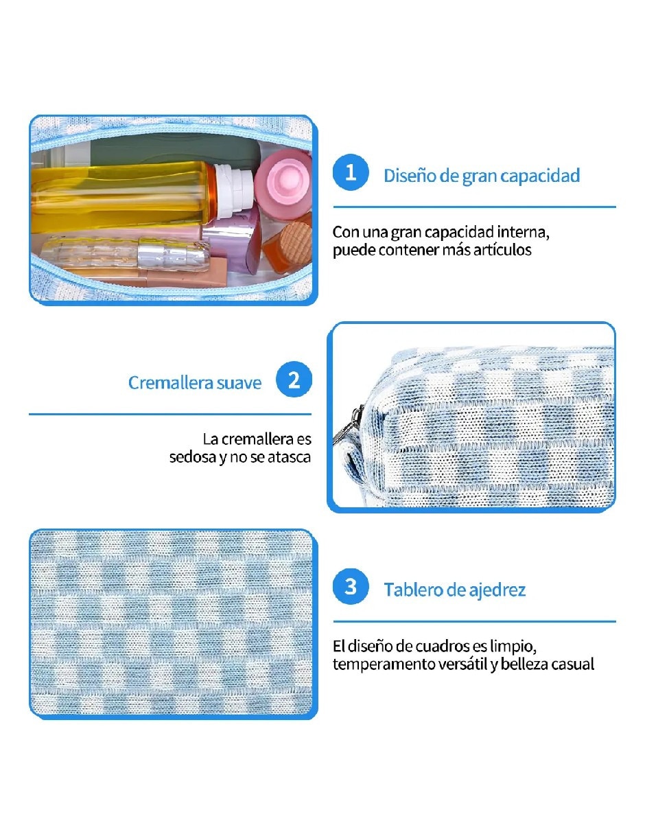 Set cosmetiquera para maquillaje genérica cosmetiqueras2 piezas para mujer
