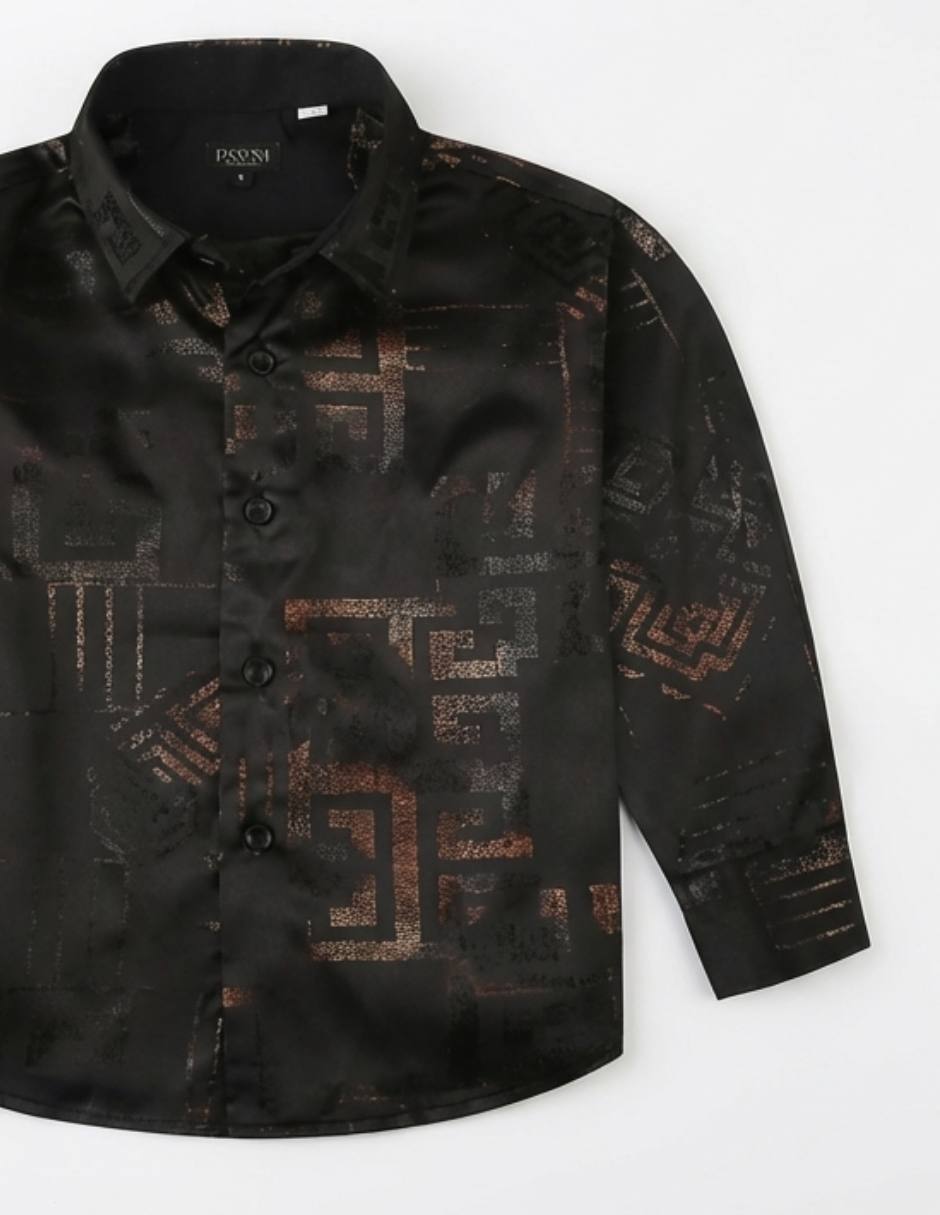 Camisa infantiles casual pavini pvkls033 manga larga para niño