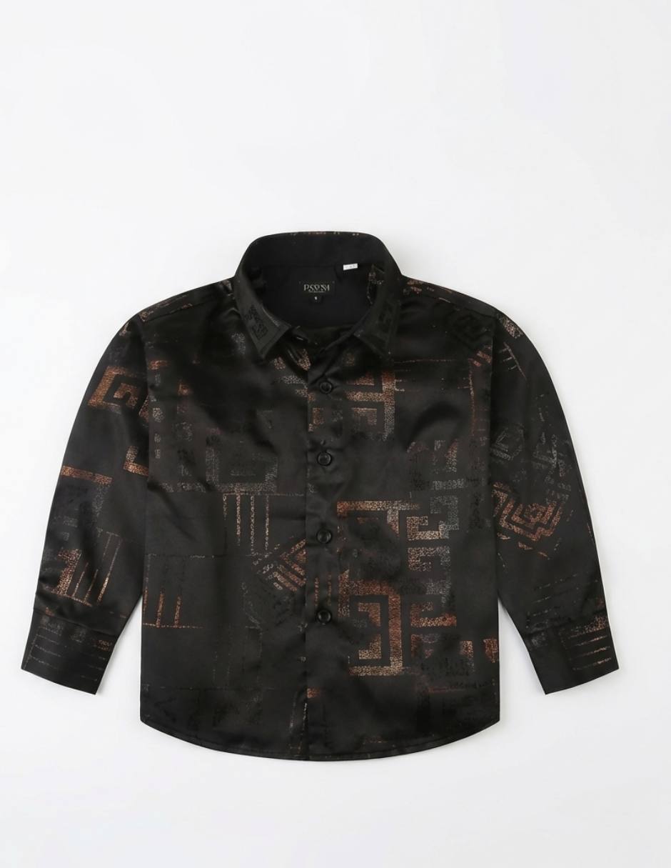 Camisa infantiles casual pavini pvkls033 manga larga para niño