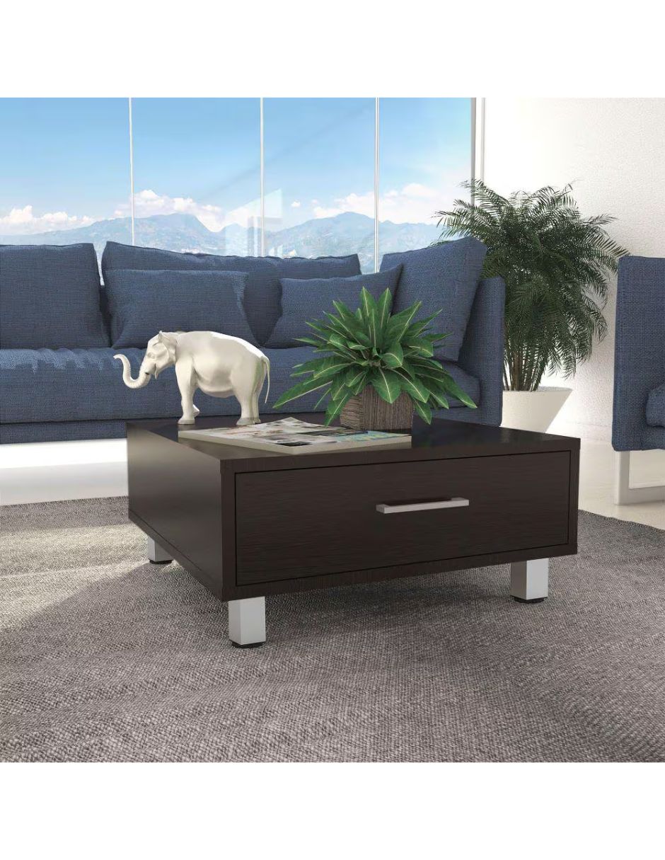 Mesa de acentomesa de centro de aglomerado y madera Mesa de acentomesa de centro de aglomerado y madera