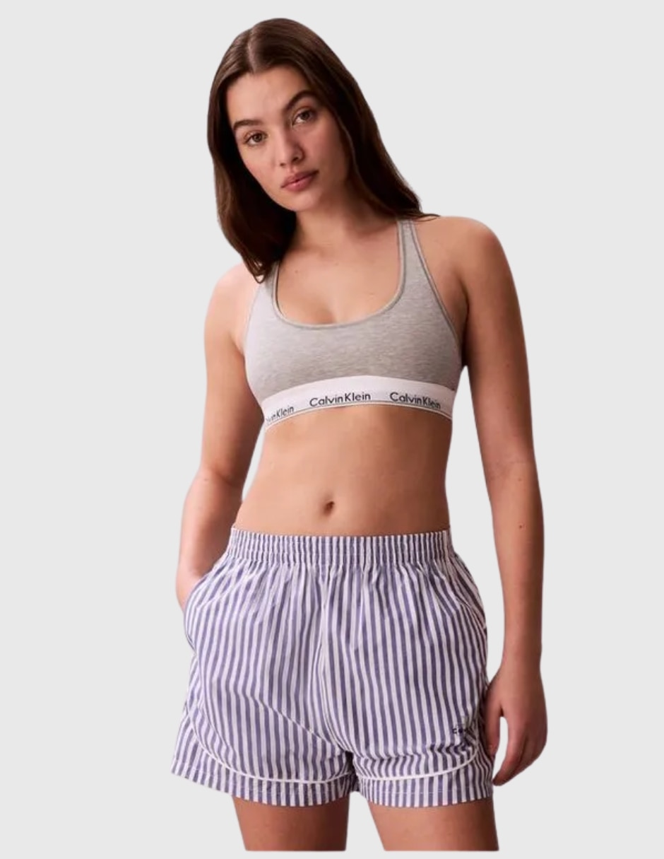 Short pijama mujer a rayas de algodón para mujer Short pijama mujer a rayas de algodón para mujer