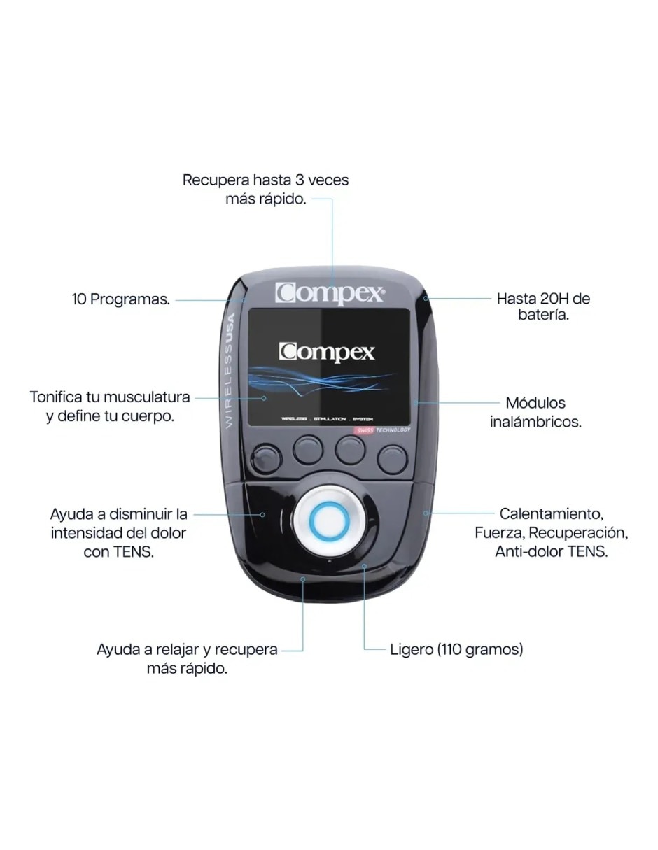Electroestimulador muscular compex