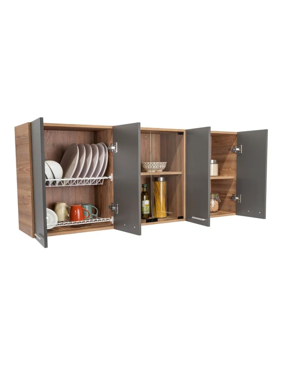 Gabinete superiorgabinete de cocina de aglomerado y madera 5