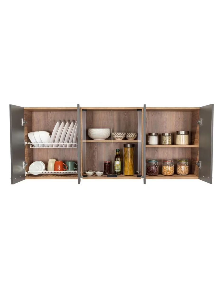 Gabinete superiorgabinete de cocina de aglomerado y madera 6