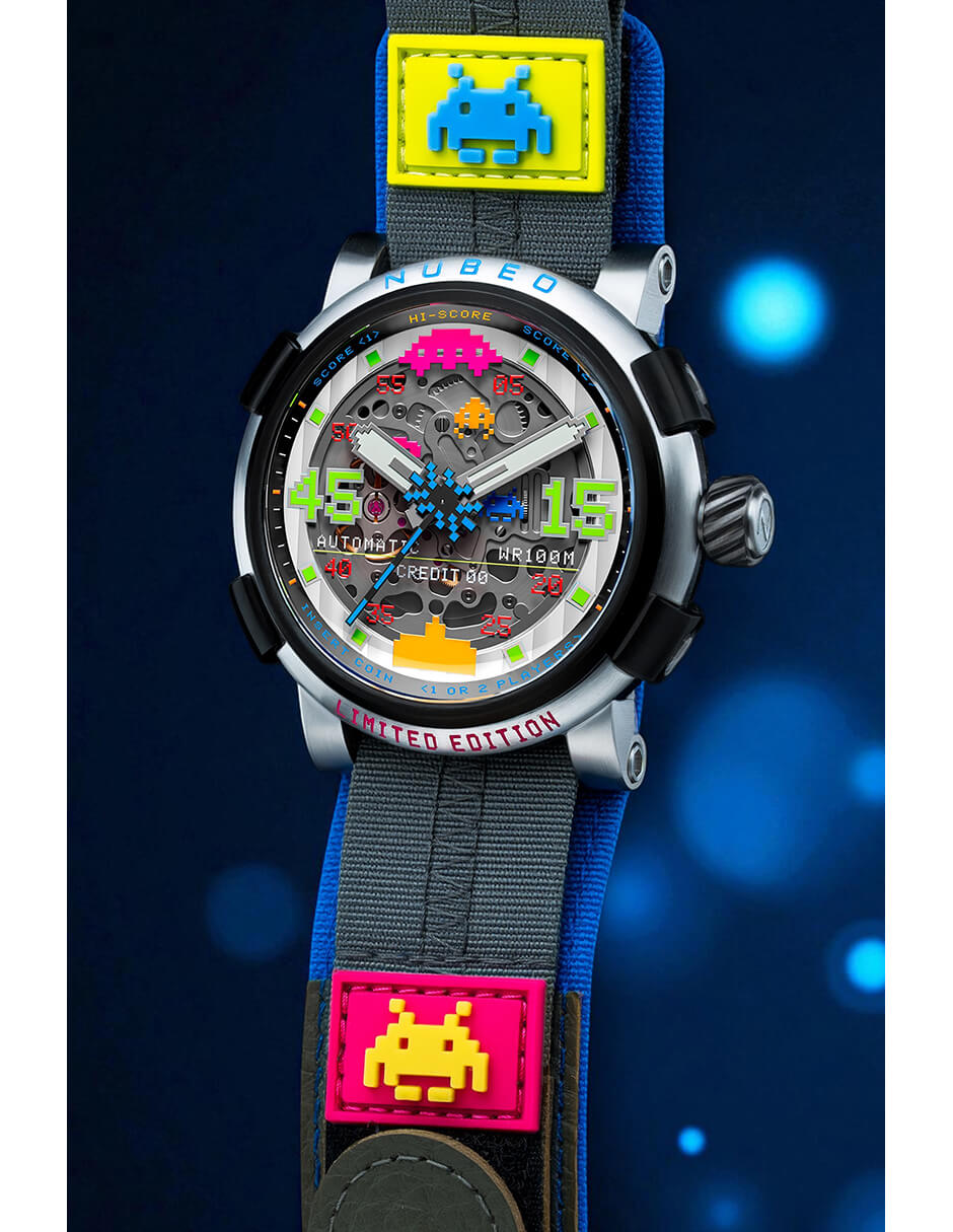 Reloj orion automatic space invaders edición limitada para hombre nb-6110- 7