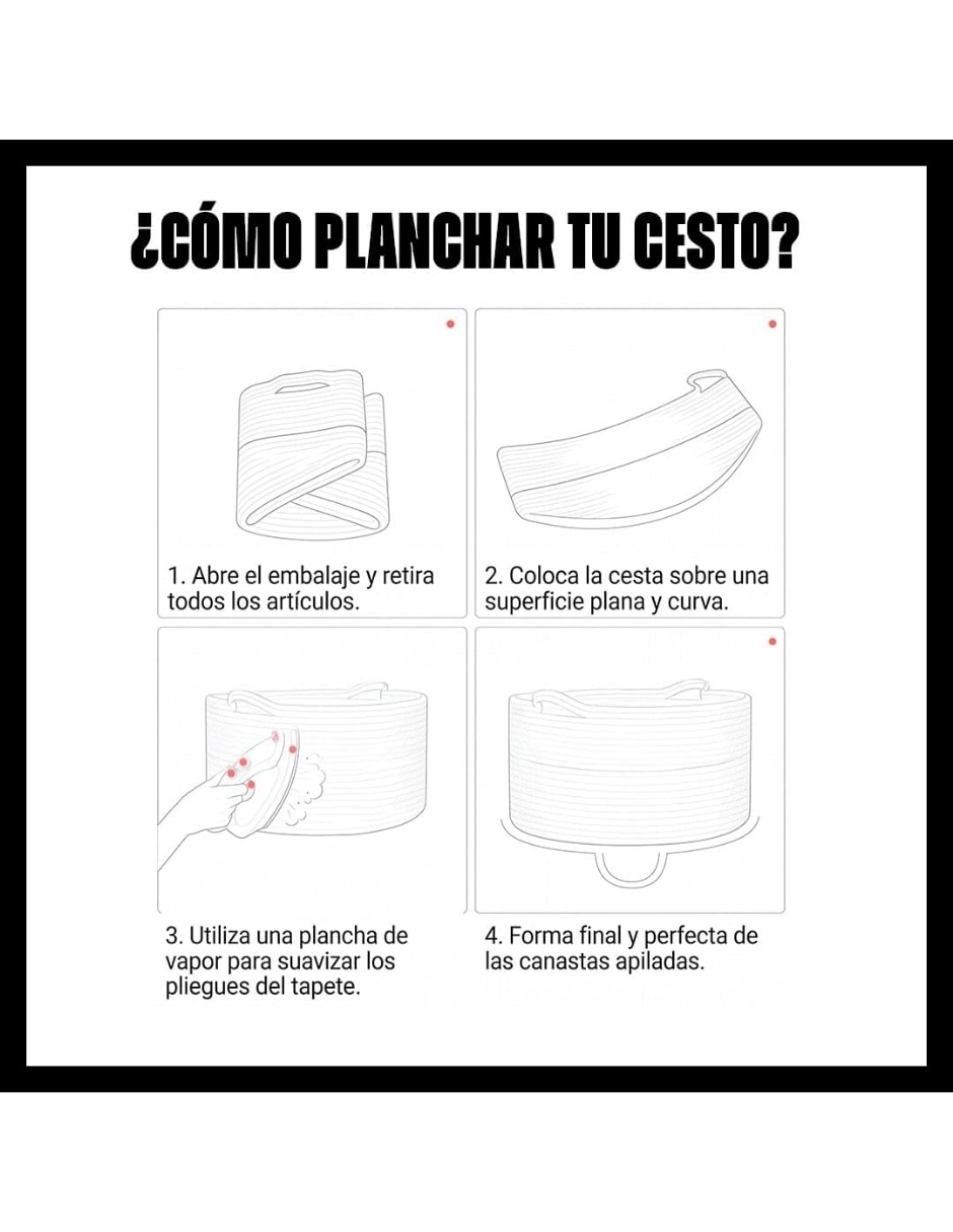 Cesto multiusos de algodón 2