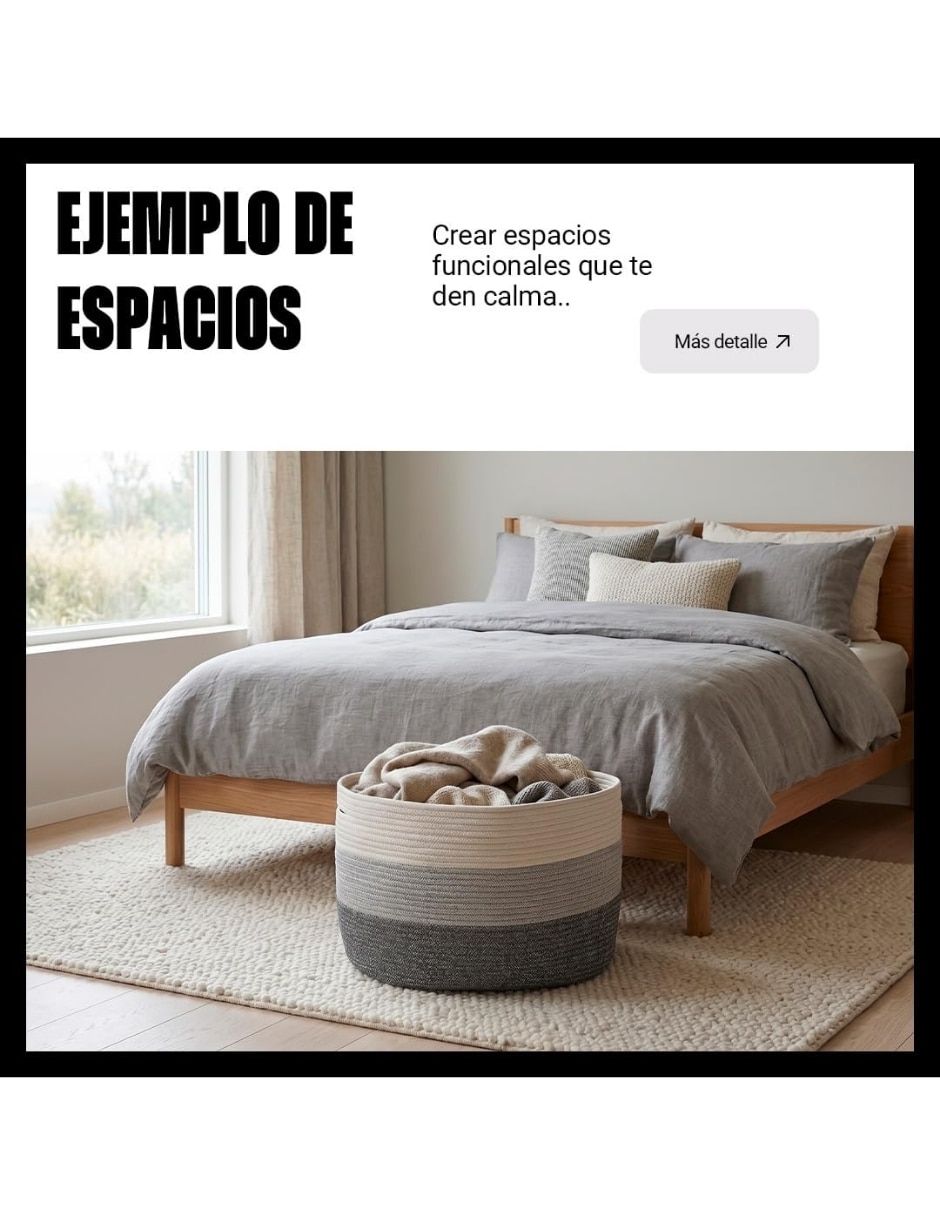 Cesto multiusos de algodón 7
