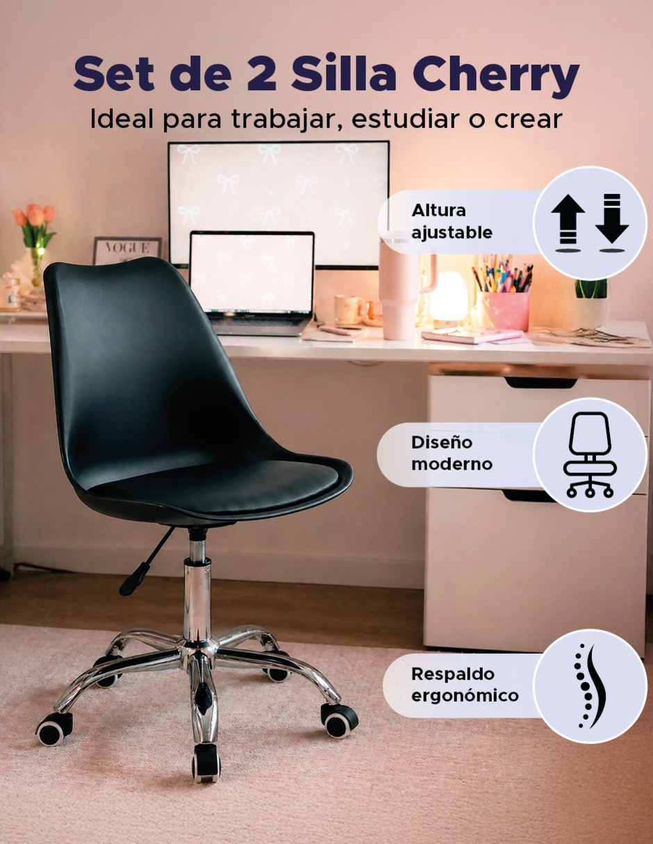 Set silla de escritorio Cherry 5