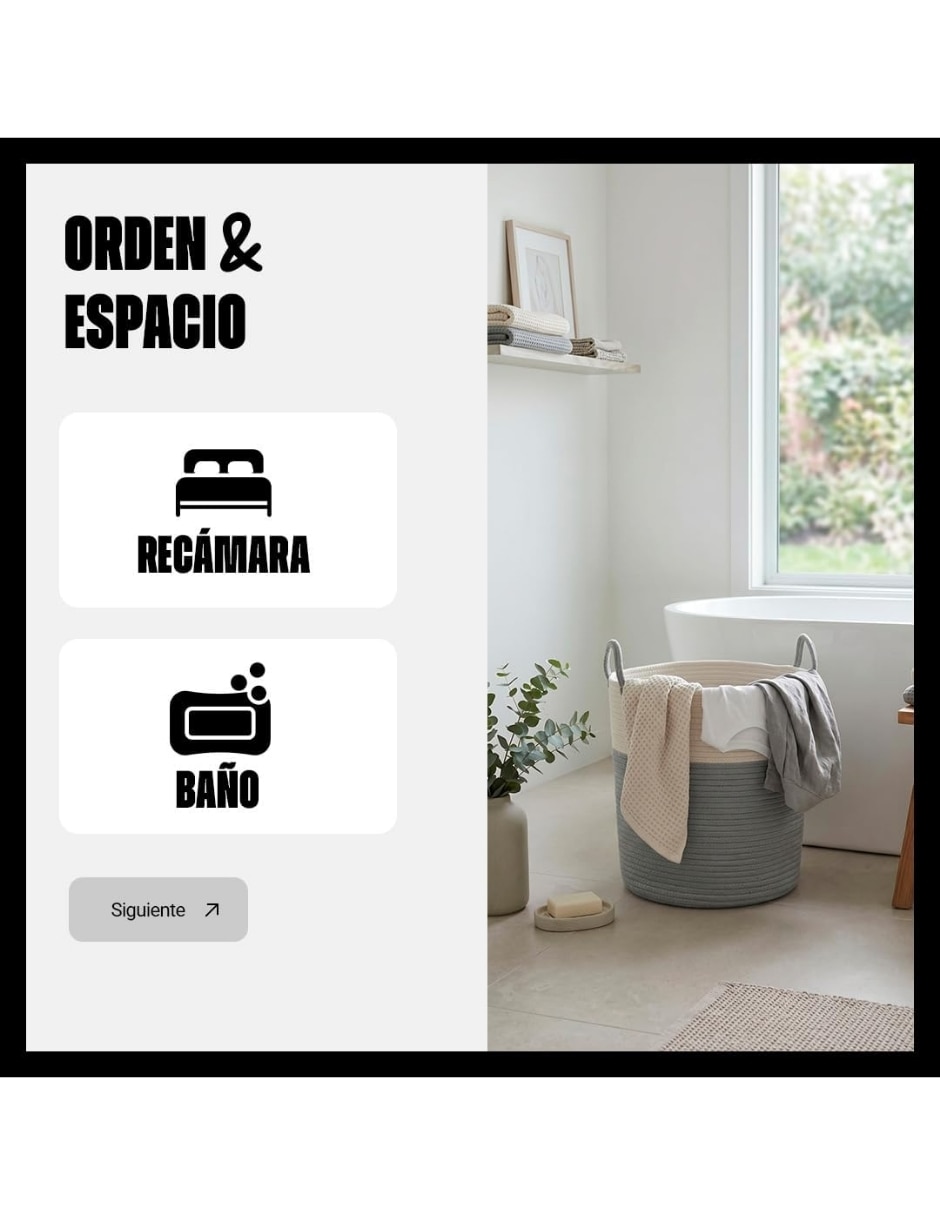 Cesto para ropa de algodón 3