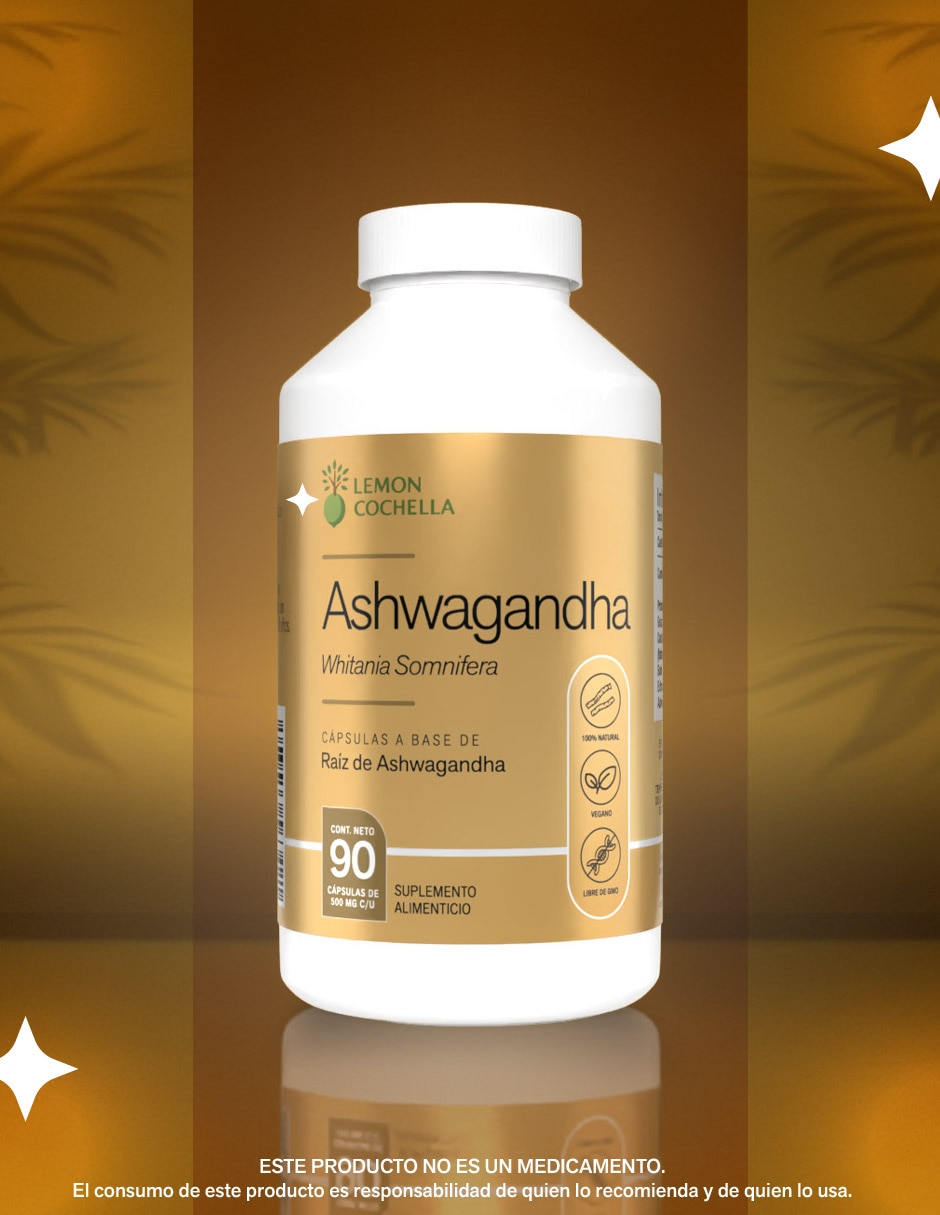 Nootrópico ashwagandha lemon cochella con ashwagandha