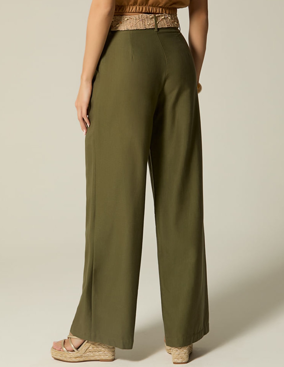Pantalón regular studio f palazzo para mujer