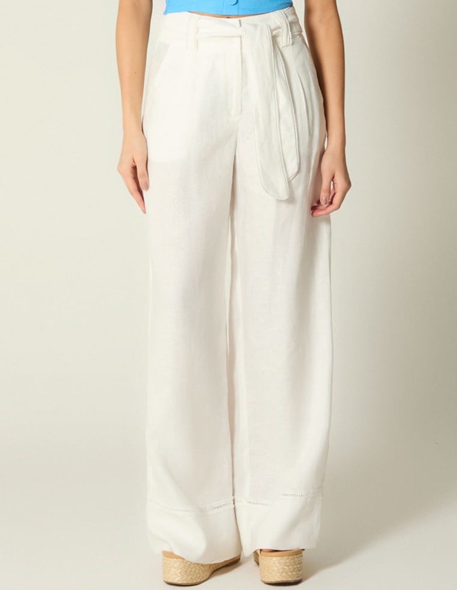 Pantalón relaxed palazzo para mujer Pantalón relaxed palazzo para mujer