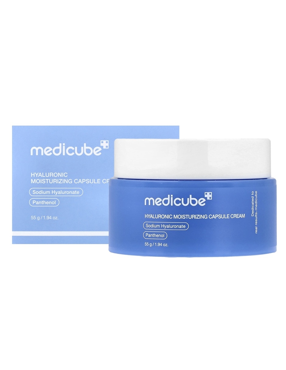 Set crema para facial recomendada para humectar de noche medicube capsule cream para piel todo tipo piel