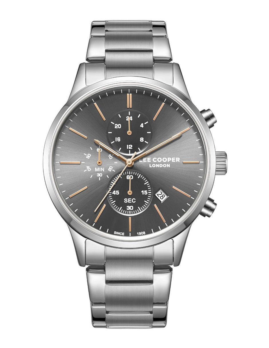 Reloj lee cooper silver collection para hombre lc08042.360