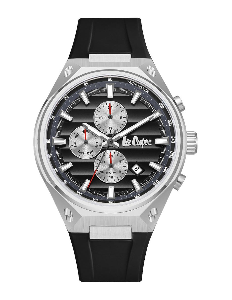 Reloj lee cooper black collection para hombre lc08063.351