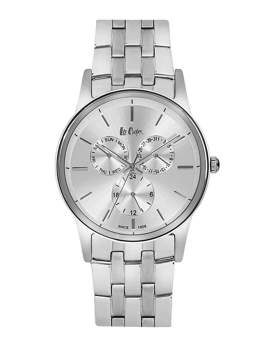 Reloj lee cooper silver collection para hombre lc06498.330