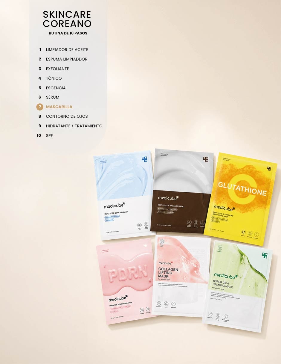 Mascarilla facial Tratamiento Intensivo para hidratar Medicube 6