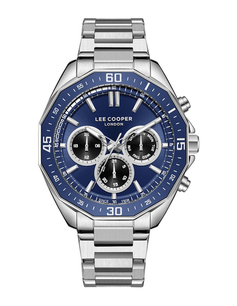 Reloj lee cooper silver collection para hombre lc08021.390