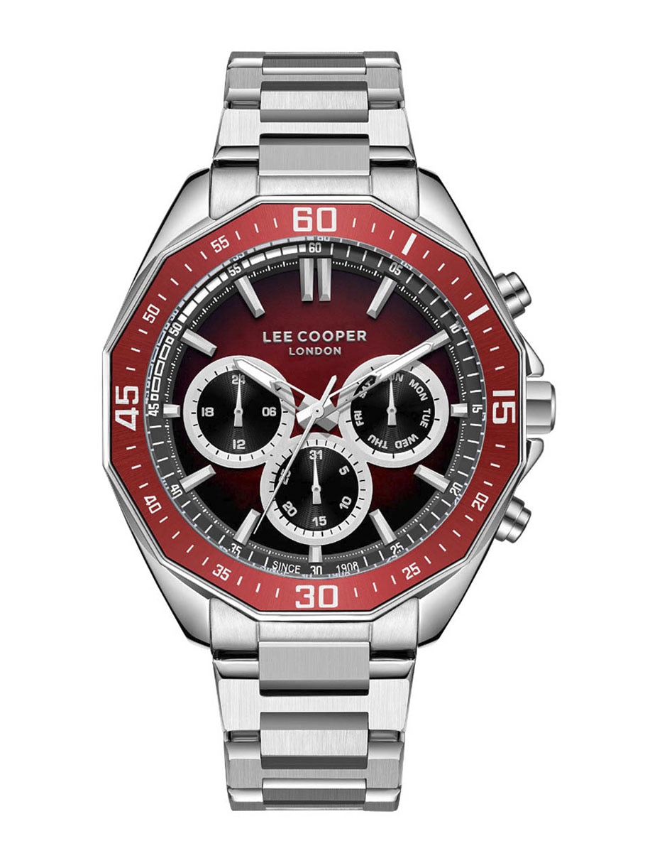 Reloj lee cooper silver collection para hombre lc08021.380