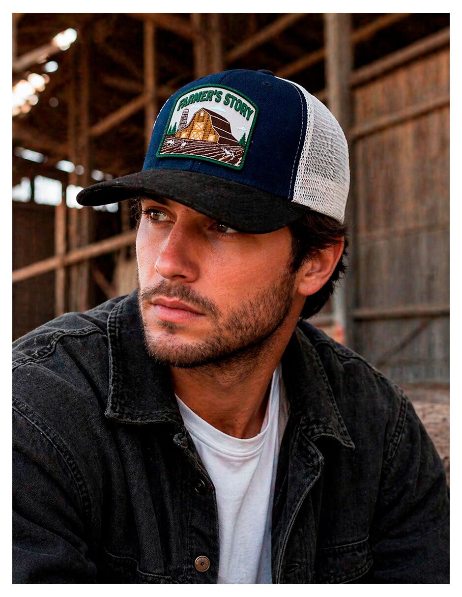 Gorra visera curva snapback knite para hombre