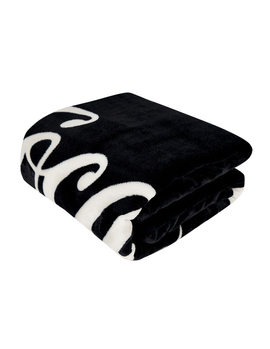 Cobertor coca-cola serenity black estampado logo 3