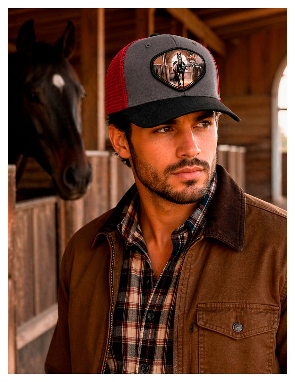 Gorra visera curva snapback knite para hombre