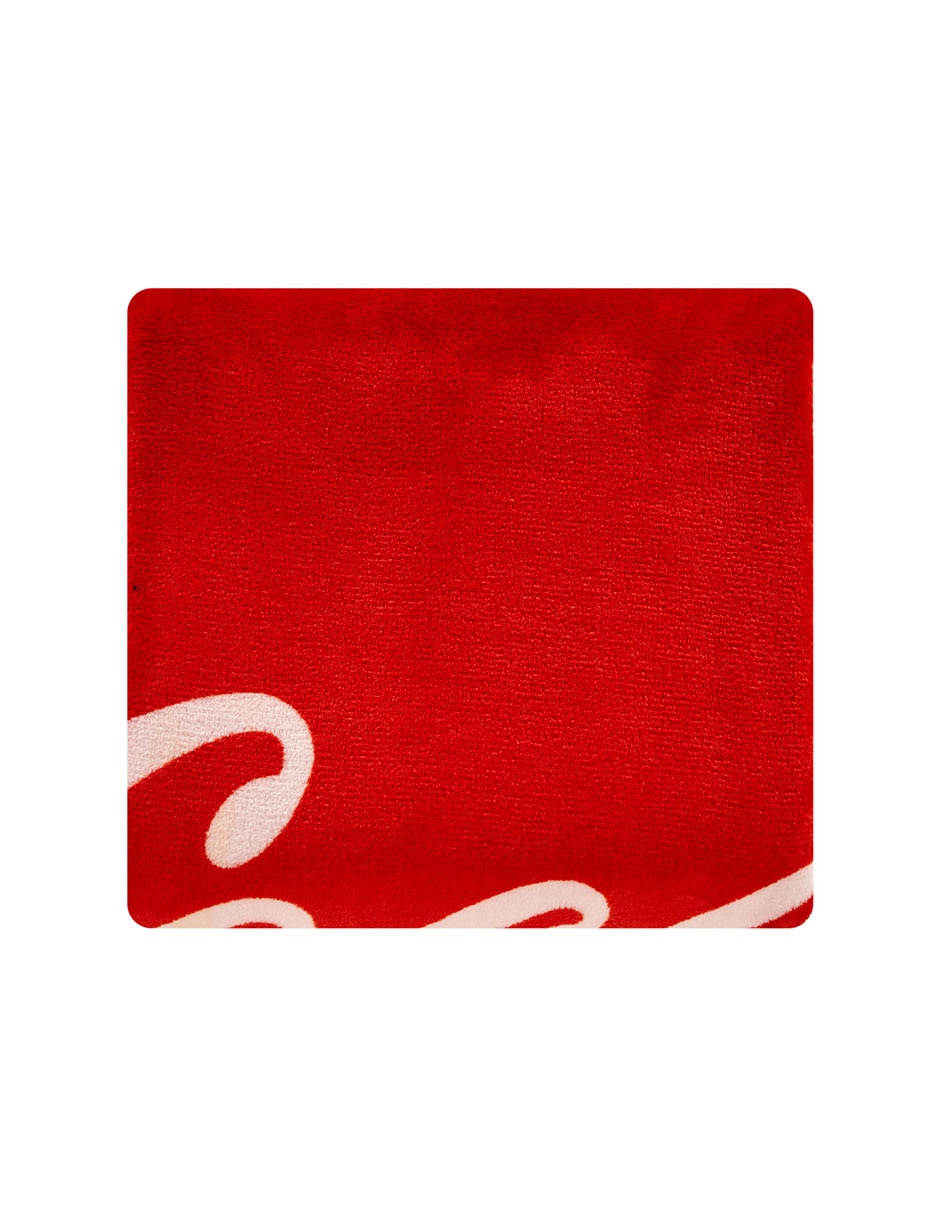 Cobertor coca-cola providencia serenity red estampado logo
