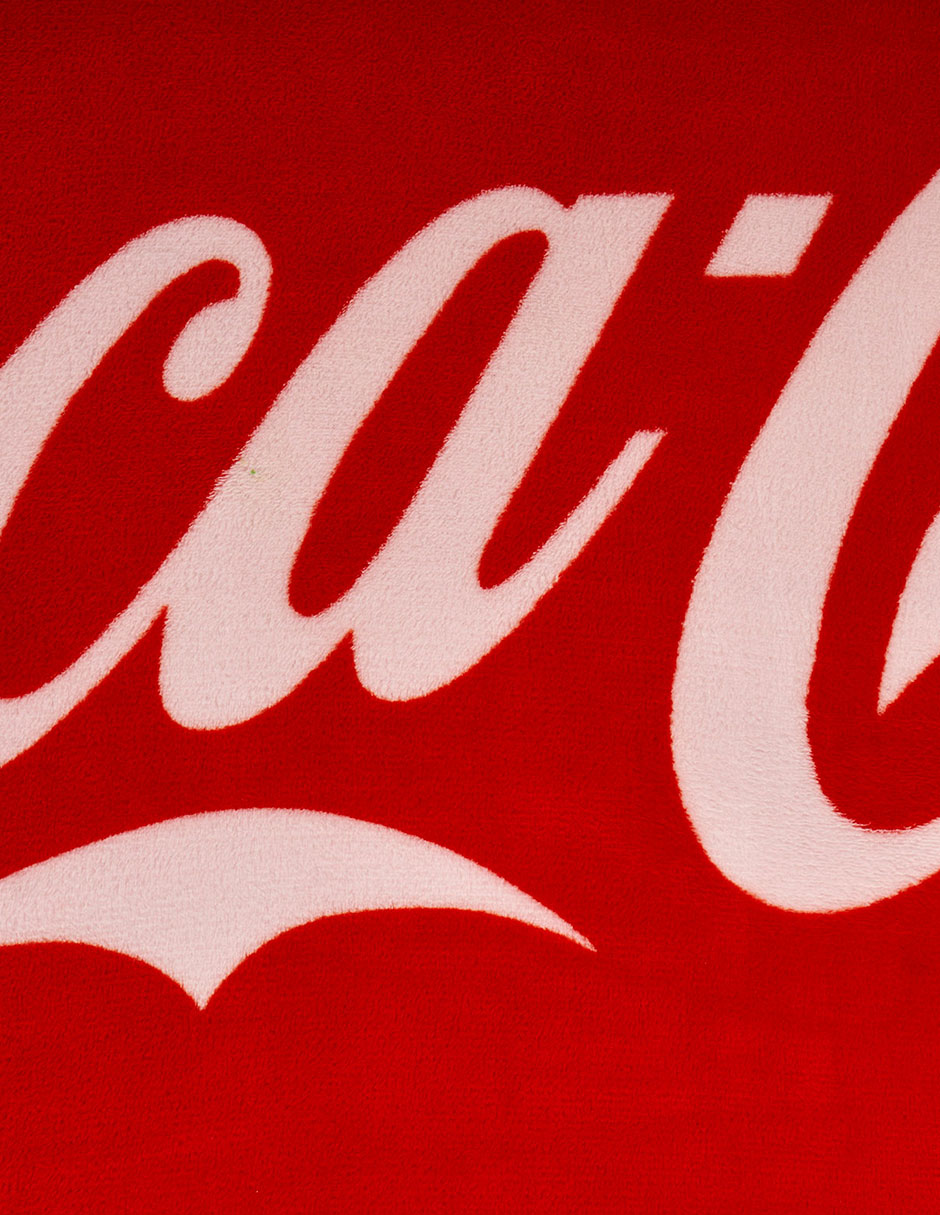 Cobertor coca-cola providencia serenity red estampado logo