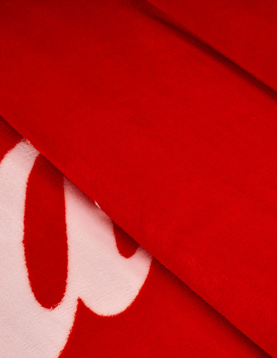 Cobertor coca-cola providencia serenity red estampado logo