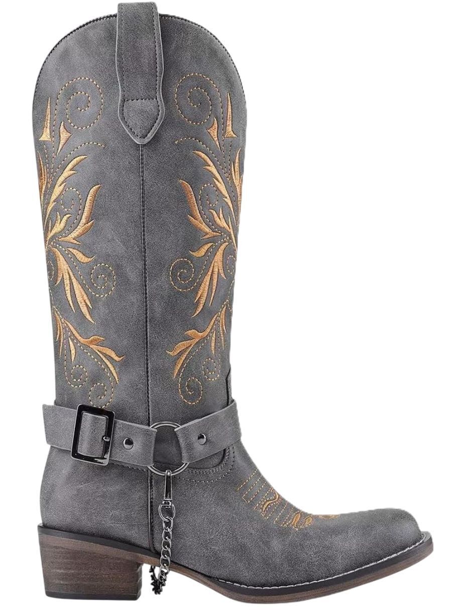 Bota media pierna gwin para mujer