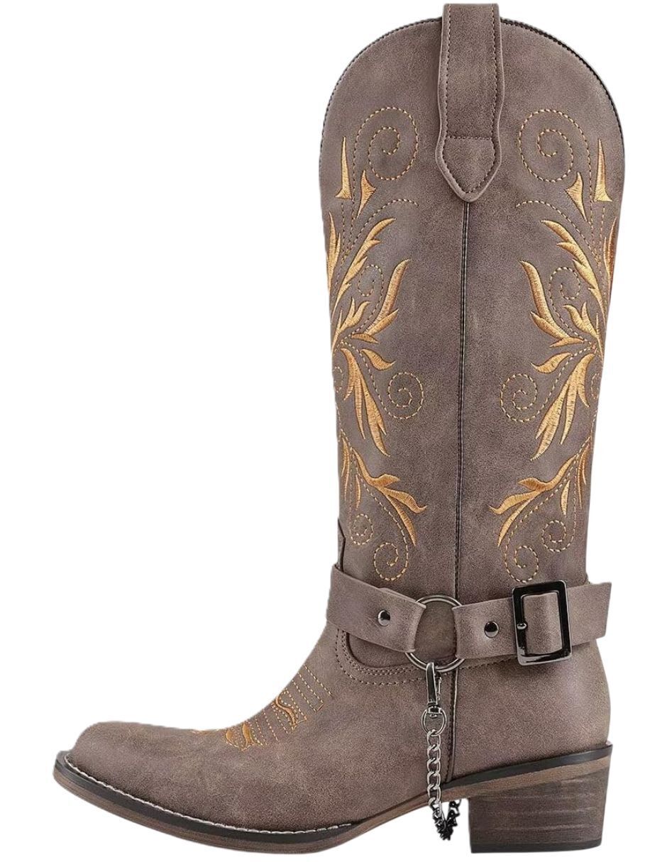 Bota media pierna para mujer