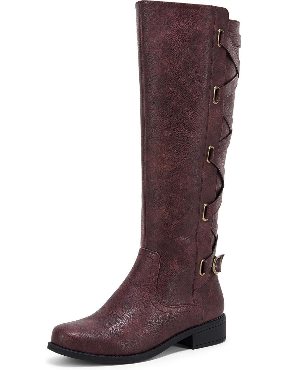 Bota abajo de la rodilla gwin para mujer