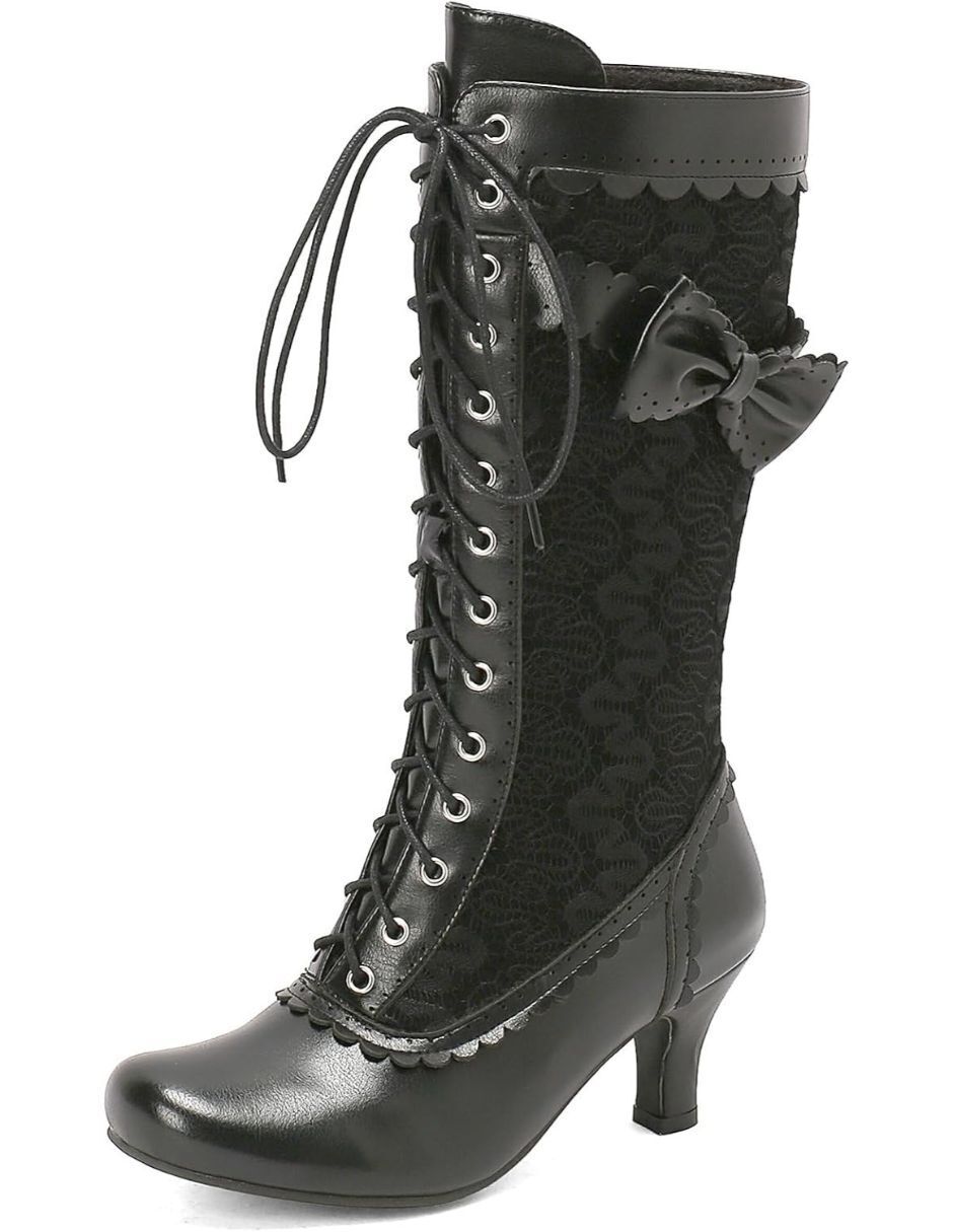 Bota media pierna gwin para mujer