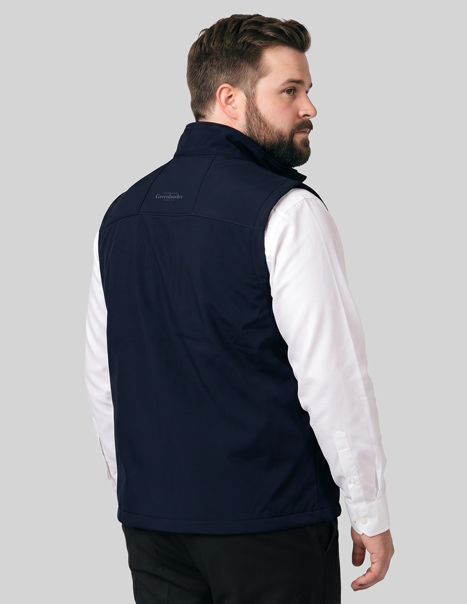 Chaleco greenlander resistente al agua poliéster con bolsillos para hombre