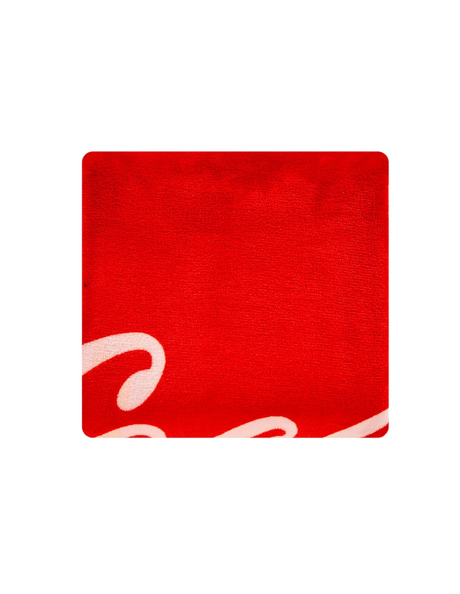 Cobertor Coca-Cola Providencia Frazada Red estampado Logo