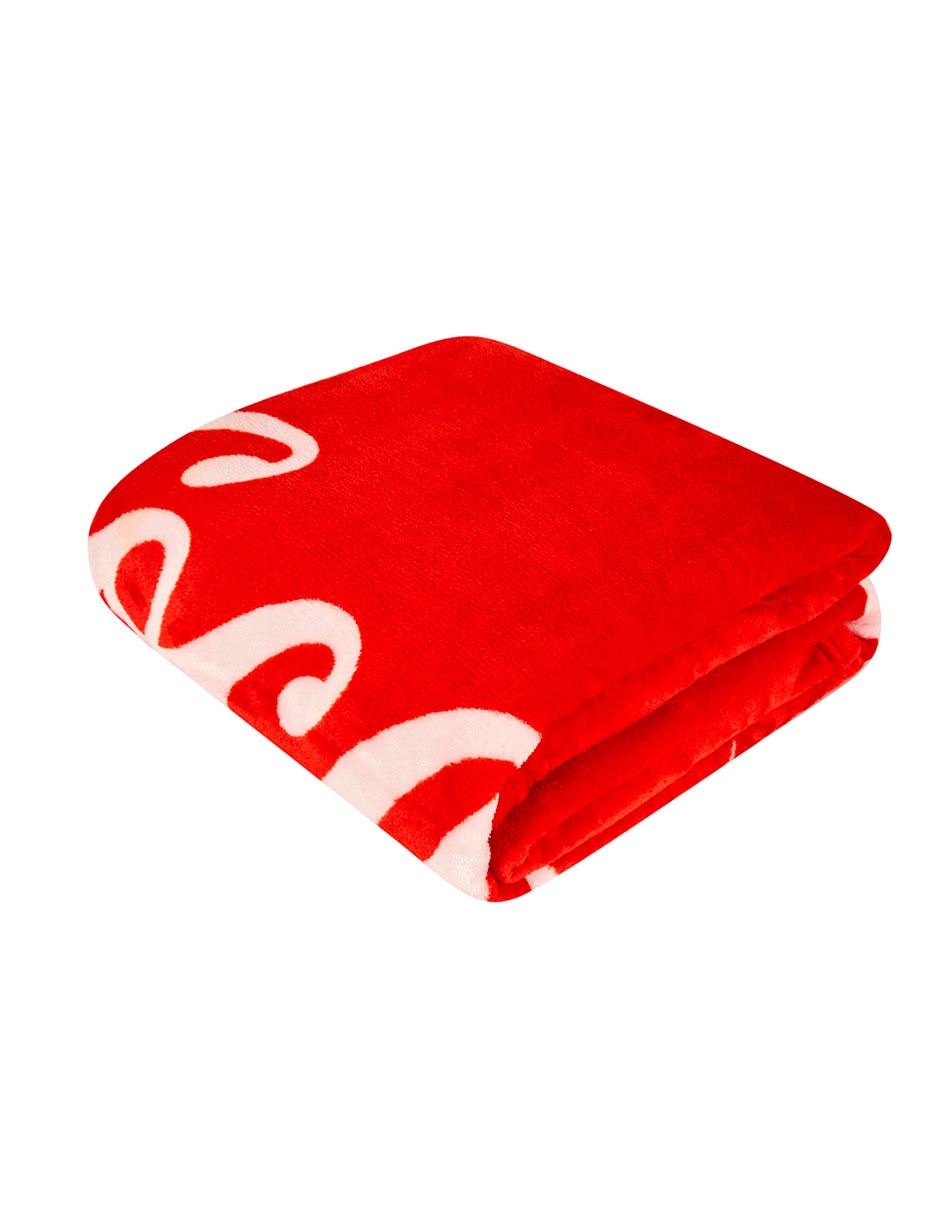 Cobertor Coca-Cola Providencia Frazada Red estampado Logo
