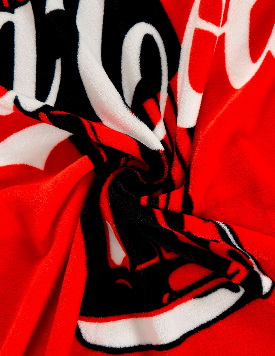 Cobertor coca-cola providencia frazada siempre black estampado logo