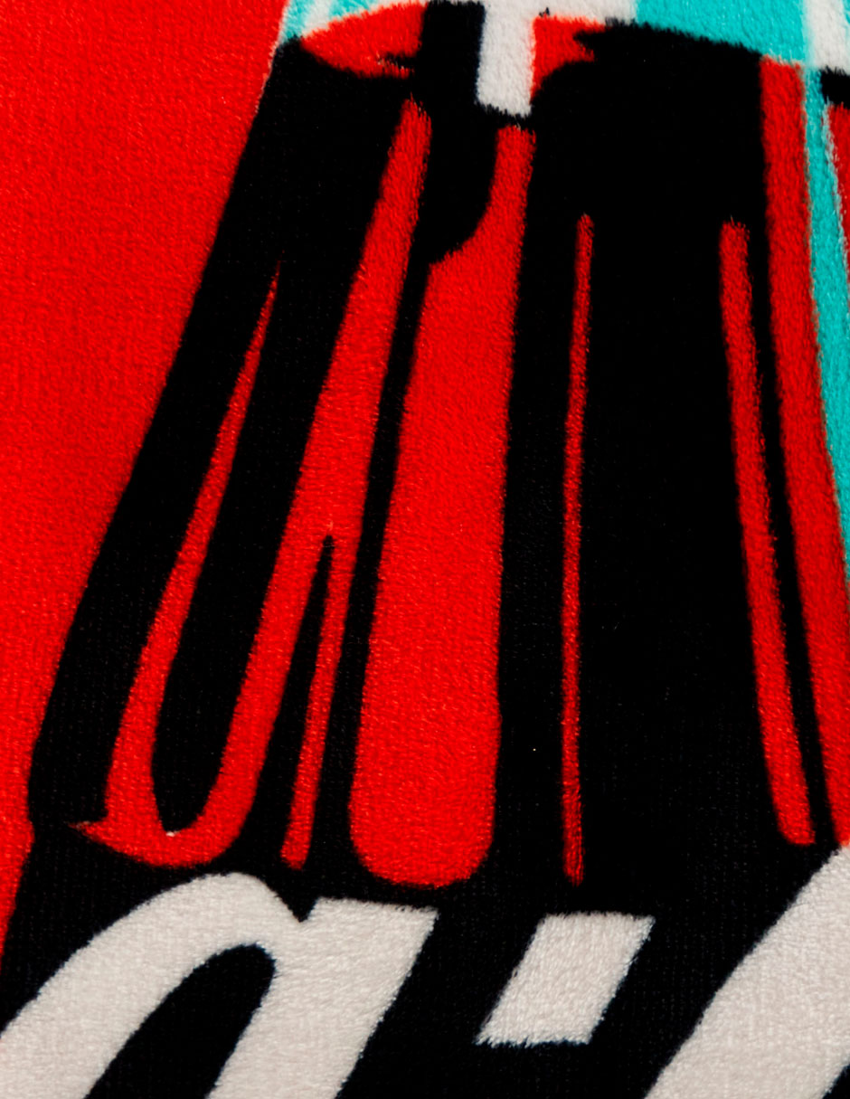 Cobertor coca-cola providencia frazada siempre black estampado logo