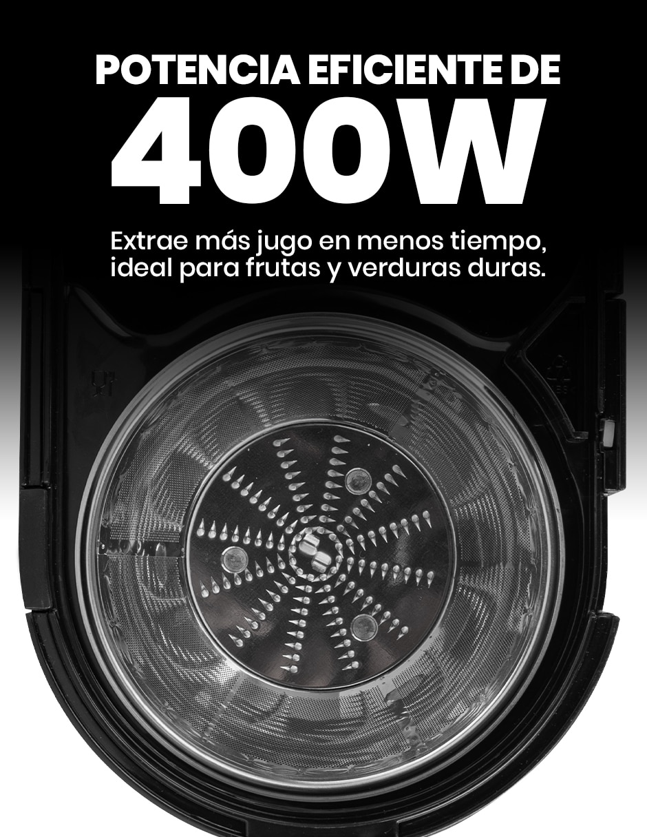 Extractor de jugo 400 w 7