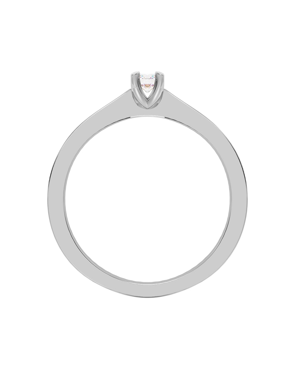 Anillo de compromiso de Oro 10 k Moissanita 2
