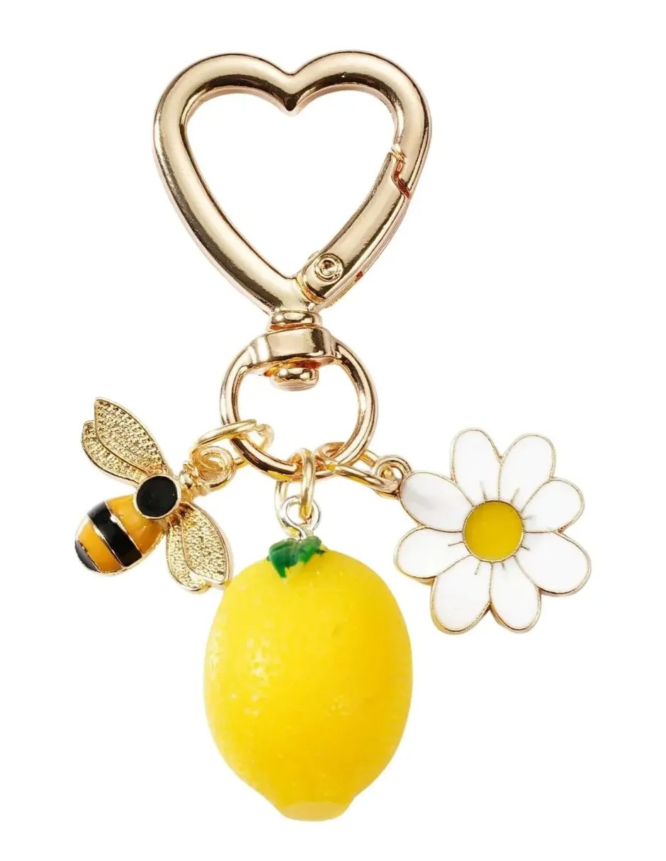 Llavero frutal de resina