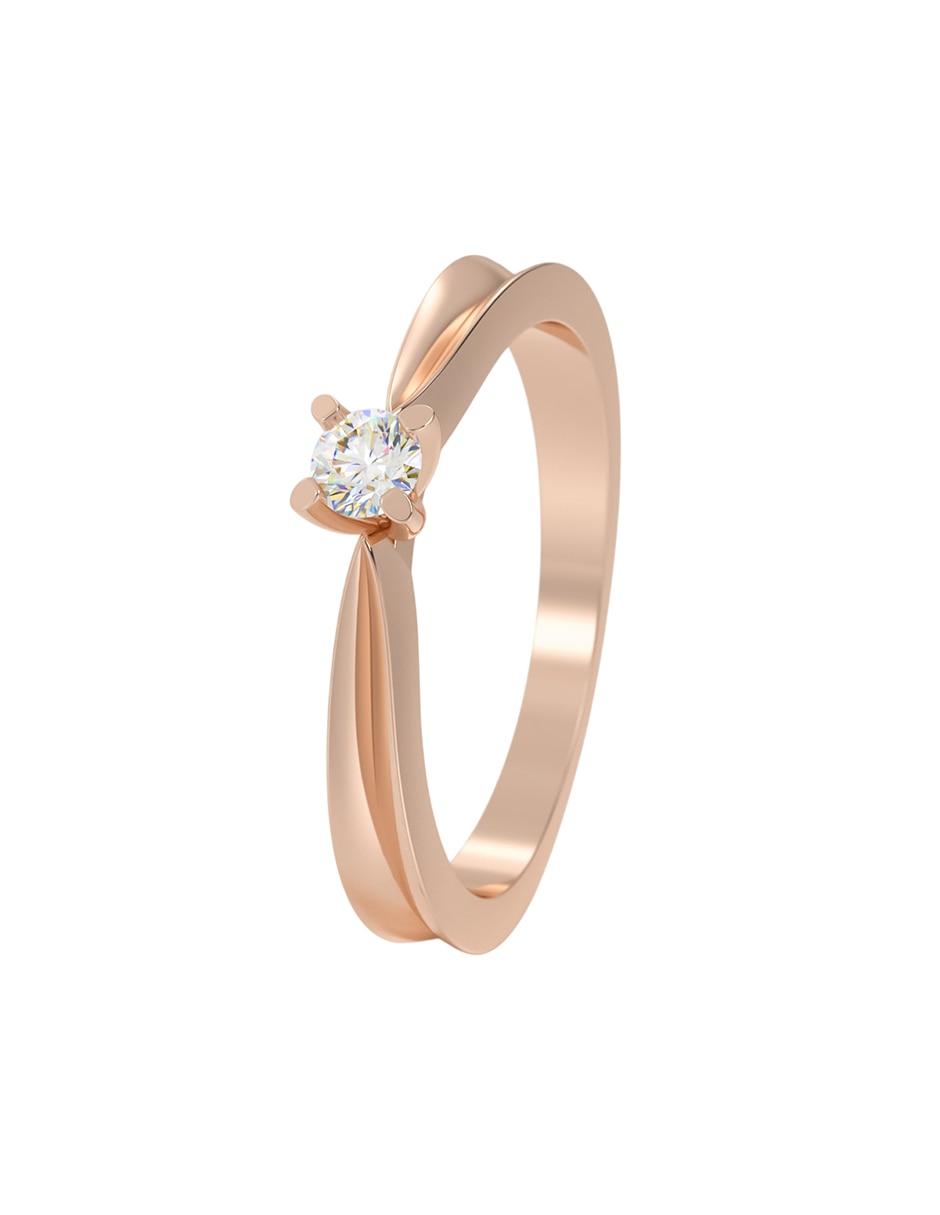 Anillo de compromiso de Oro 18 k Moissanita 2
