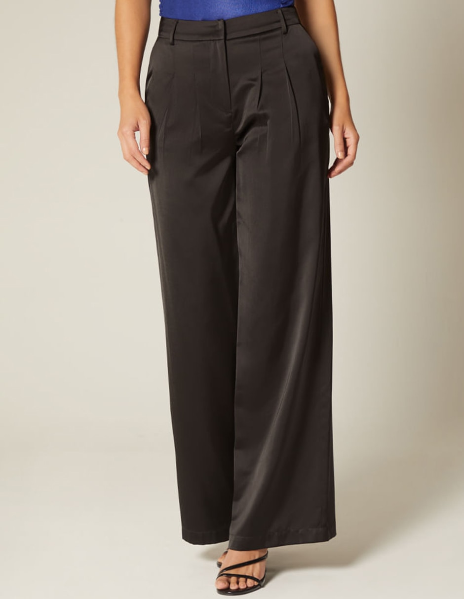 Pantalón de vestir palazzo para mujer