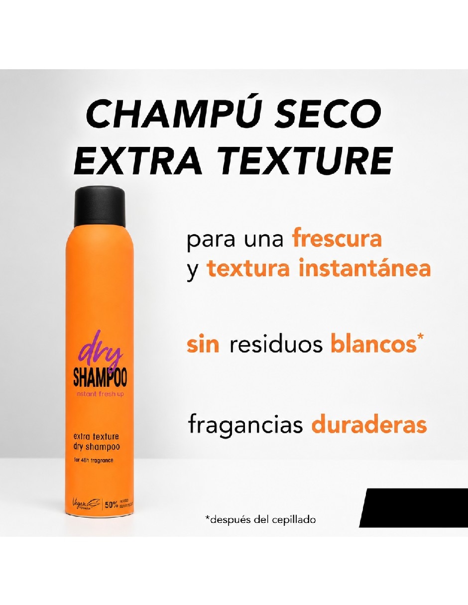 Shampoo en seco para cabello todo tipo shampoo en seco refrescante 200 ml genérica